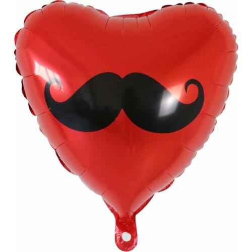10Pcs 18Inch Black Beard Foil Helium Balloons Gentleman Balloon Moustache Balloons For Wedding Party Decoration Kids Toys Globos