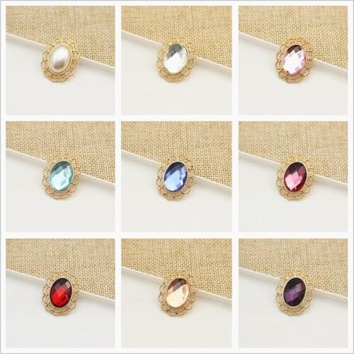 10pcs/lot fashion rhinestone crystal Pendants for Jewelry Making hair pins clips Bracelet earring Accessories Handmade DIY Craft