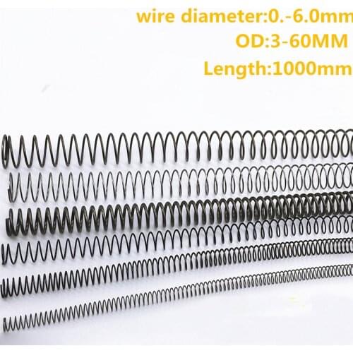 2PCS Compressed Spring 0.3MM 0.4MM Wire Dia. 2/2.5/3/3.5/4/5 Outside Dia. 1000mm Length Release Spring Mechanical Spring Return