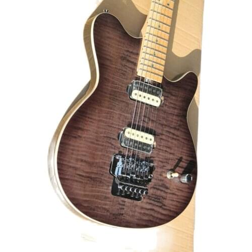 PRS half hollow log 6 strings electric guitar, stock processing, custom professional performance guitar