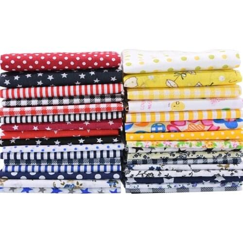 8pcs/set Cotton Fabric Cloths Star Dot Pattern Patckwork DIY Handmade Craft Sewing Quilting Fabric Printed Tissues Cloth 25*25cm