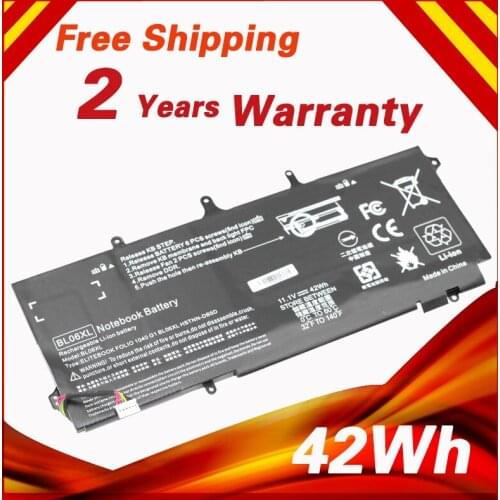 Golooloo 11.1V 42WH Laptop Battery for HP Elitebook Folio BL06XL 1040 DB5D 722236-2C1 171 G1 G2 G3 HSTNN-DB5D W02C