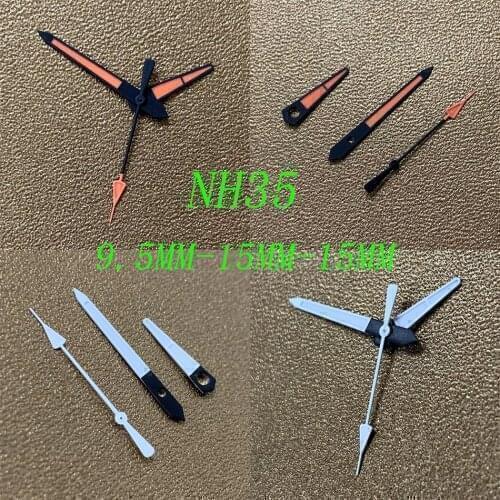 Watch pointer accessories modified Japanese NH35 automatic movement SKX007 white pointer green luminous red pointer yellow