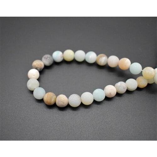 6mm 8mm Natural Amazonite stone beads Forest Loose Round beads For making jewelry