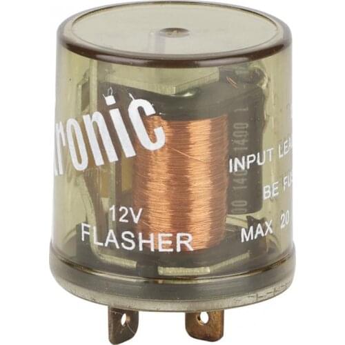 2 Pin 12V Motorcycle Electronic Turn Signal Light LED Flasher Adjustable Flasher Relay Plastic + Metal Adjustable Flasher