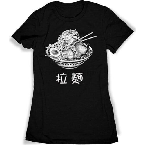 Ramen T-Shirt Japanese Noodles Ramen Jiro Shirt Japanese Food Japan Hand Printed Cool Casual Pride T Shirt Men Unisex New