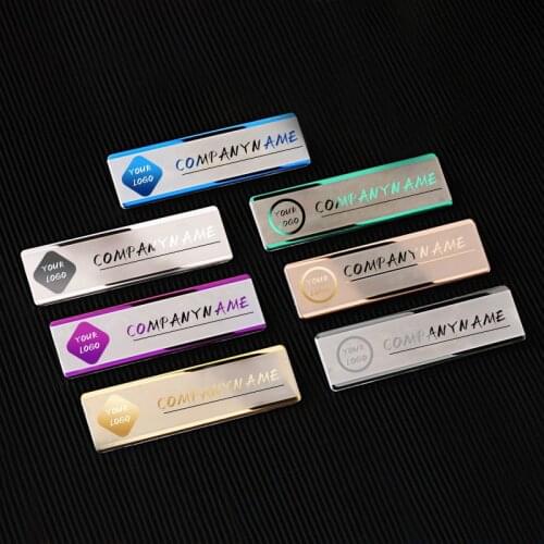 Office Name Holder Tag Metal Material Strong Magnetic More Fastener Name ID Tag Badge