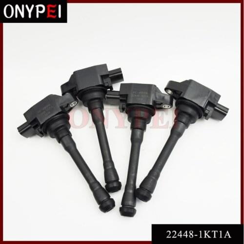 4pcs/lot Ignition Coil 22448-1KT1A 224481KT1A For Nissan Altima Rogue 2.5L Sentra Cube 1.8L Infiniti 22448-JA00C 22448JA00C