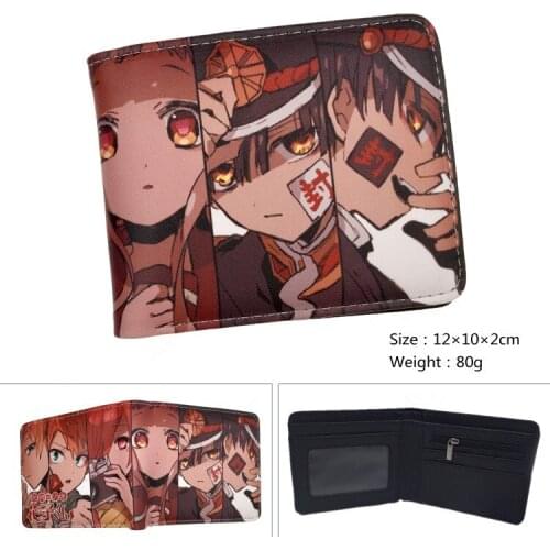 Anime Toilet-Bound Hanako kun Yugi Wallet Young Men and Women Short Wallets Student PU Coin Purse Cosplay Gift