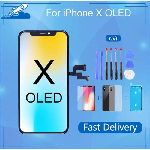 Best OLED Display For iPhone X LCD Touch Screen Display Assembly With 3D Force Touch Replacement No Dead Pixel With Repair Tools