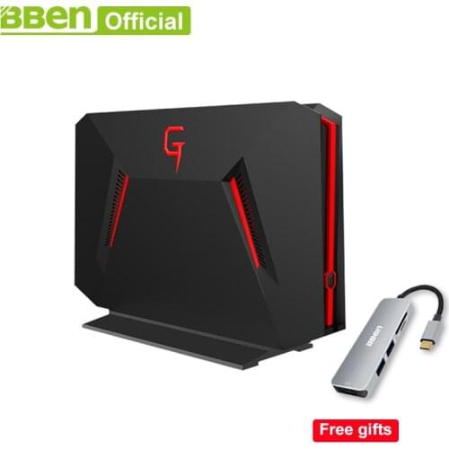 Bben DESKTOP mini computer fast boot quad core I7-7700HQ NVIDIA GEFORCE GTX1060 8GB/16GB RAM 128GB/256GB option 1TB HDD option