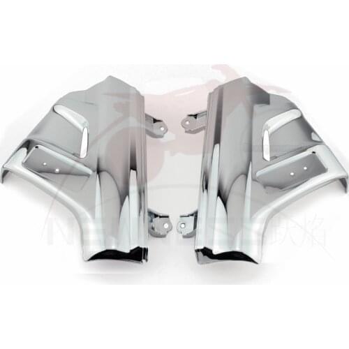 ABS Chrome Front Suspension Shock Cover Side Fender Lower Fork Shield Fairing Guard for Honda GL Goldwing 1800 GL1800