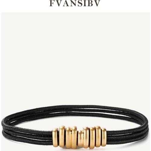 Luxury Brand Womens Girdle 100% Sheepskin Leather Temperament Wild Stretch Fashion Simple Belt Gold-Tone Alloy Buckle 2021 New