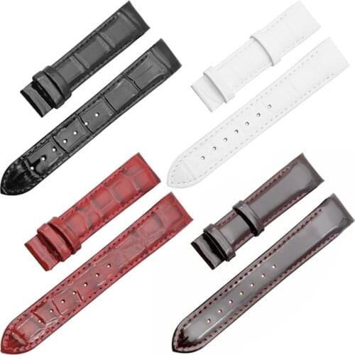 18mm Patent Leather Ladies Watch Strap for Tissot Watch Bands 1853 Woman Bracelets Clock Female Belts for Couturier T035210 207