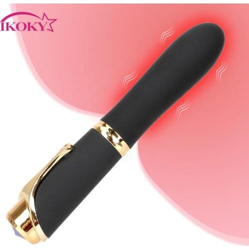 IKOKY Pen Style Dildo Vibrator G-spot Massage 10 Frequency Clitoris Stimulator Female Masturbation Sex Toys for Women Magic Wand