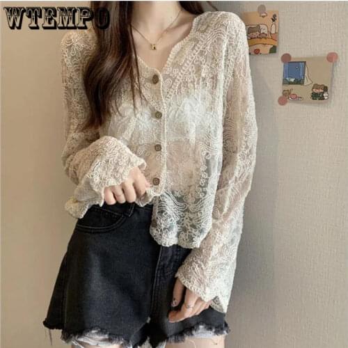 WTEMPO Women's Transparent Shirts
