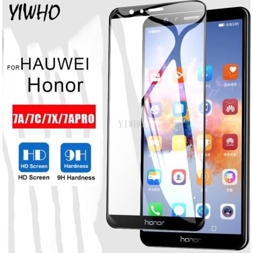 Protective Honor 7a safety Glass 7x 7c Pro Screen Protector Tempered Glas on The For Huawei Honer 7 X A C X7 A7 C7 7apro 7cpro