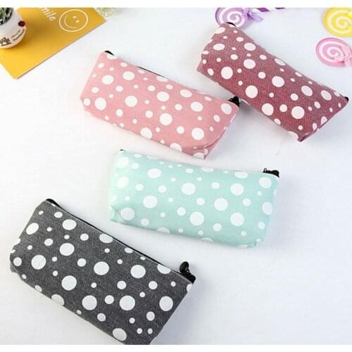 1PC Fashion Pencil Case Pen Holder School Office Supplies Multifunction Cosmetic Bag Makeup Storage Pouch