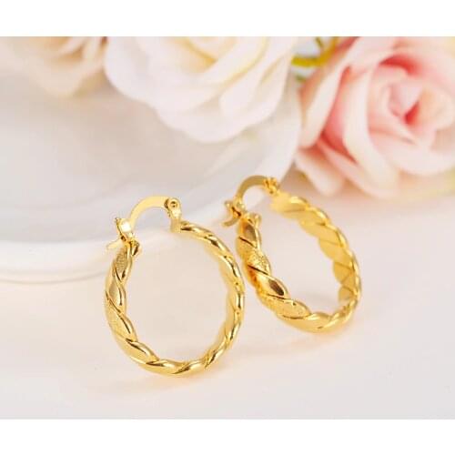 2 pairs Africa Earrings for Women Gold Color Earrings Girl Ethiopian Jewelry Arab Middle East girls earring best Gift