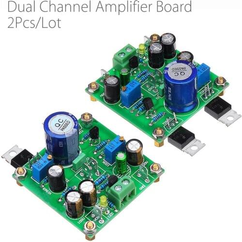 2Pcs/Lot Classical TIP41C-JLH1969 Class A Dual Channel Single-ended Audio Amplifier Board
