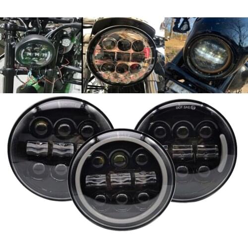 5.75 5 3/4" LED Headlight for Harley Sportster XL XG XR VRSCD Dyna Wide Glide XL1200 FXDB Triumph Speed Steet Triple Motorcycle