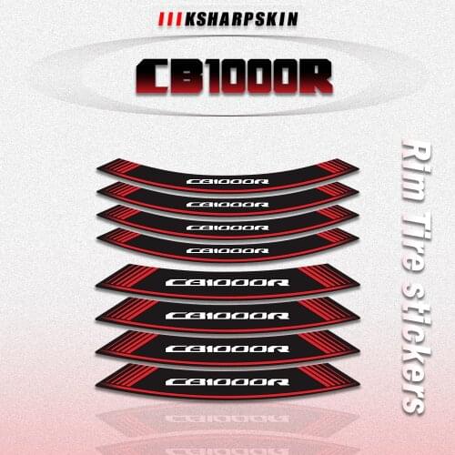 8X Motorcycle Tire Creative sticker Custom Inner decorative decals Rim wheel foil stickers for HONDA CB1000R cb 1000r