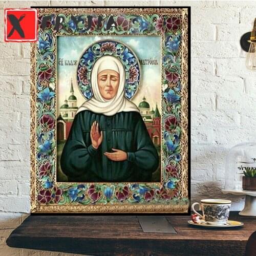 Diamond embroidery Religious figure diamond mosaic diamond painting full square round diamond stitch cross rhinestone pictures