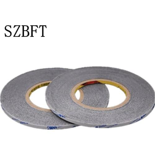 SZBFT 4mm* 50M 3M 9448 Black Double Sided Glue Tape for Macbook Pro Screen Front Glass, Phone Touch LCD Screen Assemble