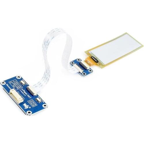 1PC E-Ink Display HAT for Raspberry Pi Resolution with Embedded Controller Dual- Color SPI Interface Without PCB