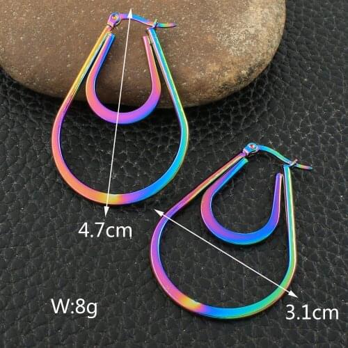 Womens Stainless Steel Women Earrings In Jewelry Gift Fashion Wholesale Joyas De Acero Inoxidable Para Mujer EGAZAMAE