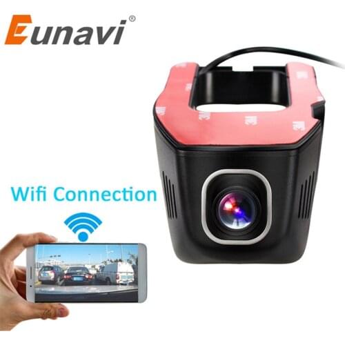 Eunavi Car DVR DVRs Registrator Dash Camera Cam Digital Video Recorder Camcorder 1080P Night Version 96655 IMX 322 WiFi