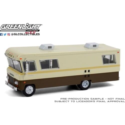 GreenLight 1:64 1972 Condor II RV - Beige and Brown Alloy model car Metal toys for childen kids diecast gift