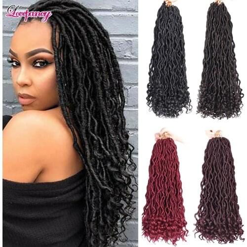 Lovepancy 20Inch Faux Locs Curly Hair Ponytail Afro Wigs For Black Women Synthetic Fake Ponytail Dreadlocks Hair Extensions