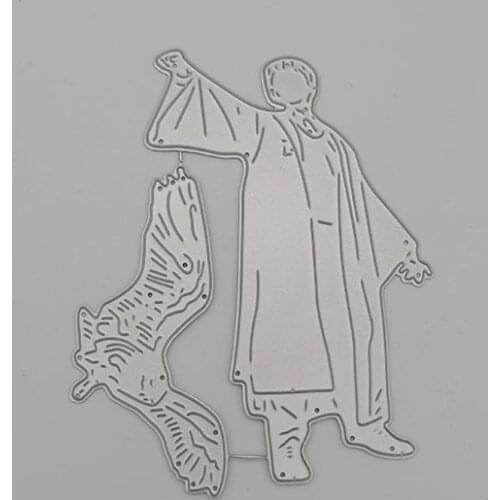 Man and his friend carving Metal Cutting Dies Frame for DIY Scrapbooking Card Album Embossing Crafts Die Cut New