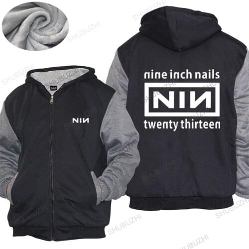Homme hoodies winter men thick hoody Nine Inch Nails Mens shubuzhi Rock thick hoody NEW Mens thick hoody Euro size TOPS