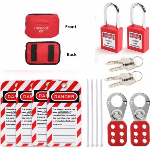 Lockout Tagout Kit - Safety Lockout Padlocks Loto Hasps Lockout Tagout Tags Loto Locks Set Electrical Lock Out Tag Out Kits