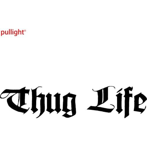 18cm*4cm For Thug Life Funny Car Window Bumper Jdm Vinyl Decal Sticker Car Accessories Motorcycle Helmet Car Styling Car Sticker