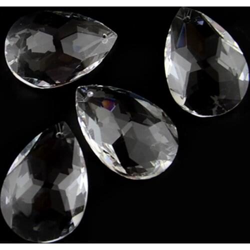 Transparent Color 1 Piece 38mm/50mm Pendant Feng Shui Suncatcher Crystal Prisms Chandelier Parts Glass Decoration