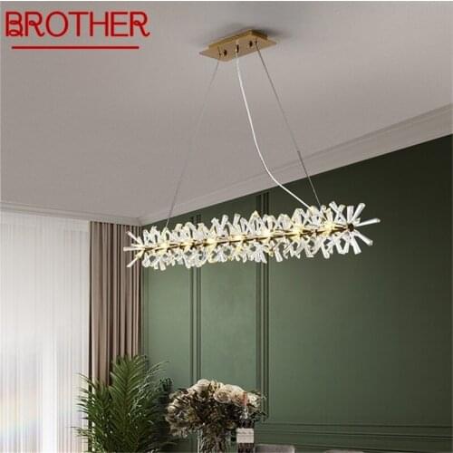 BROTHER Chandelier Rectangle Pendant Lamp Postmodern Creative Branch Home LED Light Fixture for Living Dining Room