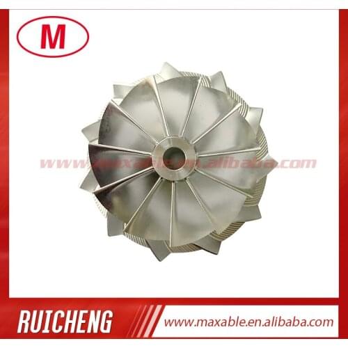 RHF5HB 93844S 47.20/60.00 mm 11+0 blades high performance turbocharger billet/milling/aluminum 2618 compressor wheel for VF22