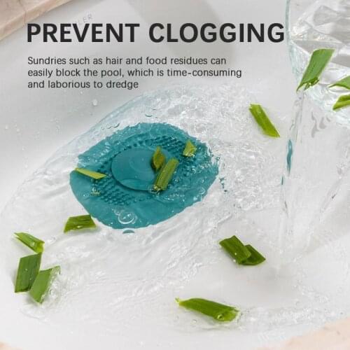 Silicone Sink Filter Plug Hair Catcher Irregular Pattern Bath Stopper Plug Sink Strainer Filter Shower Kitchen Accessories