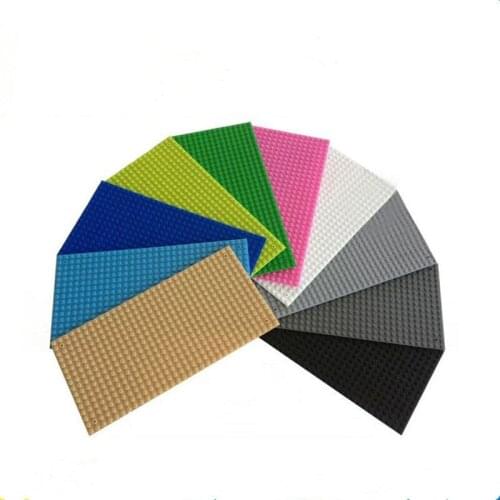 Building Blocks City Classic Base Plates Plastic for Small Bricks Baseplate Black Legoing figures DIY Building Blocks