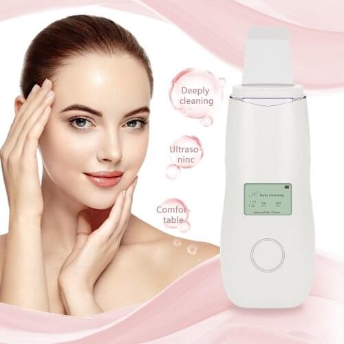 Ultrasonic Skin Scrubber Ultrasonic Facial Cleaner Blackhead Remover Ultrasonic Peeling Shovel Cleaner Facial Massager Skin Care