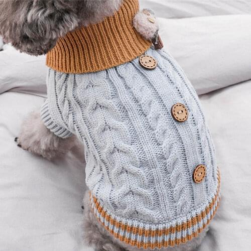 Winter pet Sweater Keep Warming Dog Clothes Pet Products Warm Jersey to Autumn Winter Sweater Little princess style sweater coat