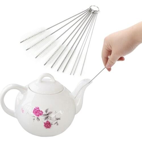 10pcs /set Kitchen Gagets For Household Bottle Tube Cleaning Home Kitchen Clean Tool Nylon Brush Set