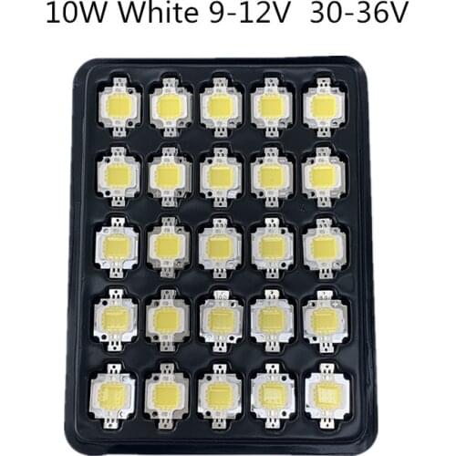 200pcs LED 10W 9-12V 30v 900LM LED Chip Bulb SMD Lamp Light White Warm white cold white blue High Power 24*48 Chip lamps