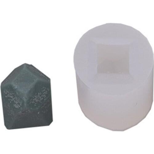 H7JB 3D Stone Shape Silicone Mold for Plaster Candle Making Baking Chocolate Cake Dessert Pastry Mousse Mould DIY Tools
