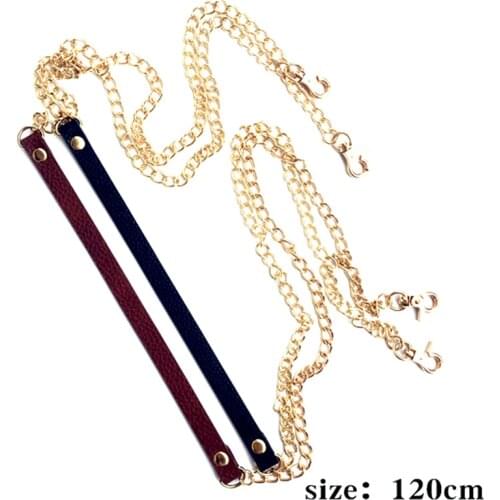 50Pcs Black Brown PU Leather Gold Plated Alloy Chain Kiss Clutch Lobster Clasp Coins Purse Bag Handbag Handle DIY Findings 1.2M