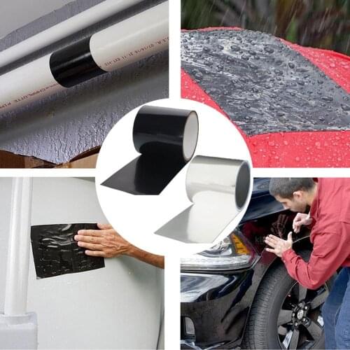 50% OFF 3 Color Flex Strong Rubberized Waterproof Tape Adhesive Super Thick Pro Formula Black White Clear