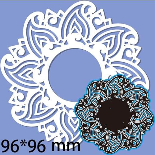 96*96mm FLOWERS CIRCLE Metal cutting Dies Craft Embossing Scrapbooking paper craft Greeting Card